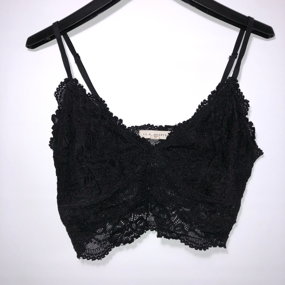 PacSun black lace bralette!!
